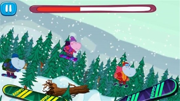 河馬家族雪山露營游戲下載