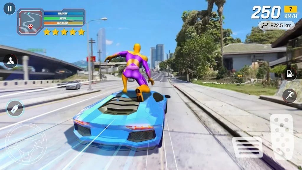 超級繩索英雄飛行之城游戲下載